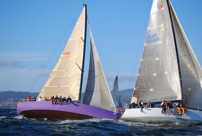 Tony Lyall’s Valheru in close race with the Farr 40 POW in the Crown Series Bellerive Regatta 2010 ©  Andrea Francolini Photography http://www.afrancolini.com/
