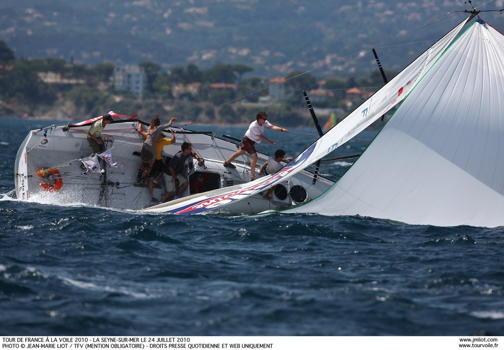 TOUR DE FRANCE A LA VOILE 2010<br />
LA SEYNE-SUR-MER LE 24 JUILLET 2010 - PARCOURS<br />
 © Jean-Marie Liot