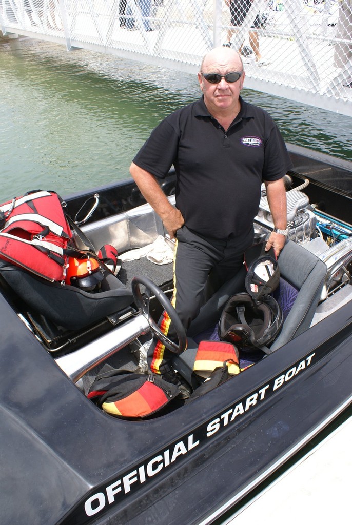 Former multiple Australian champion and APBA Hall of Fame member Alan Beale will drive the start boat for the UIM championships. © Bob Wonders