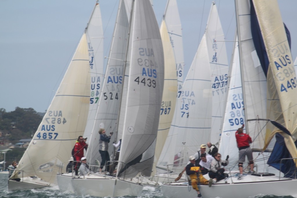 Tight at the top mark - J24 Legends Regatta photo copyright Jenifer Wells taken at  and featuring the  class