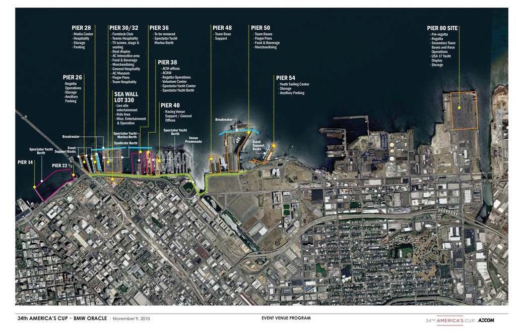 San Francisco’s America’s Cup Centre - 34th America’s Cup © SW