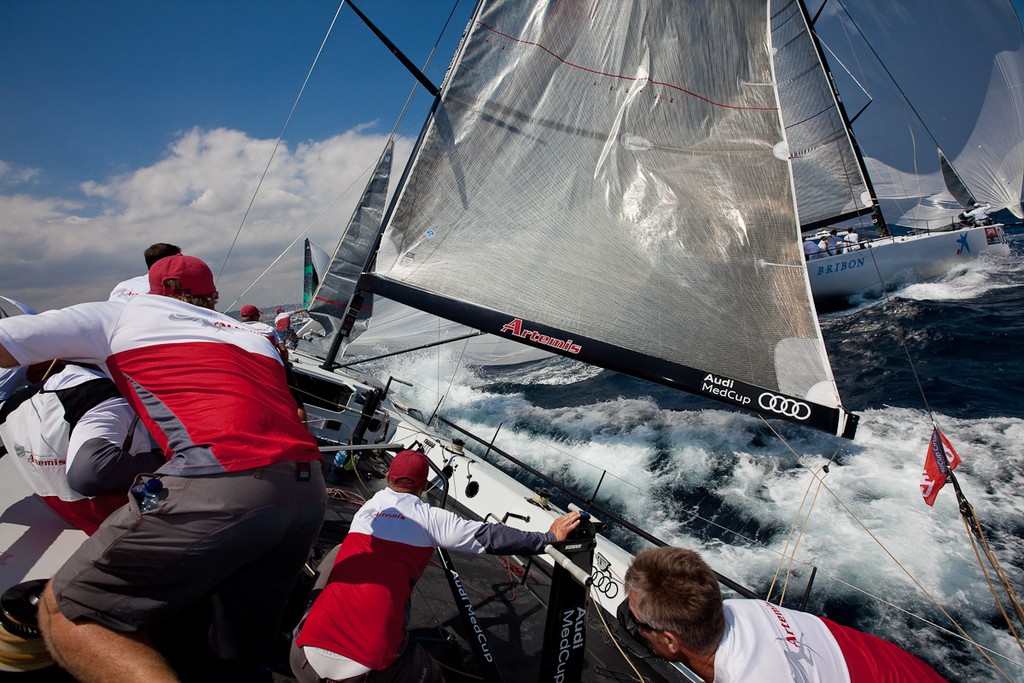 Third day of the AUDI MedCup Barcelona, Spain, 23rd July 2010, Camper Regatta - Conde de Godo Trophy (21-25 July 2010)  © Sander van der Borch / Artemis Racing http://www.sandervanderborch.com