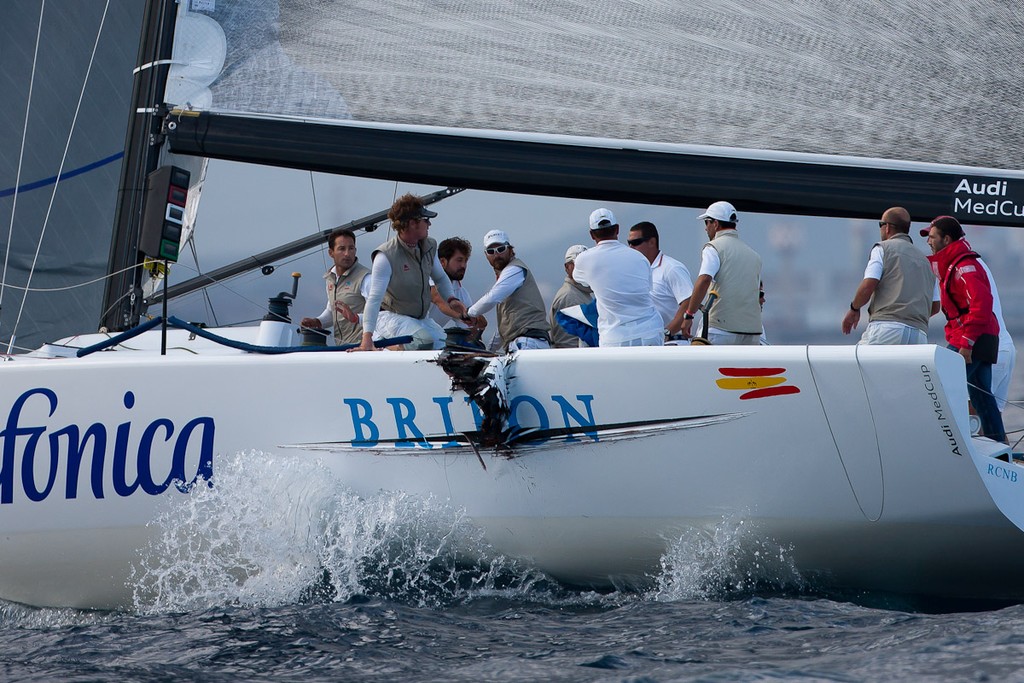 Bribon and Audi A1 crash - Audi MedCup Circuit © Sander van der Borch http://www.sandervanderborch.com