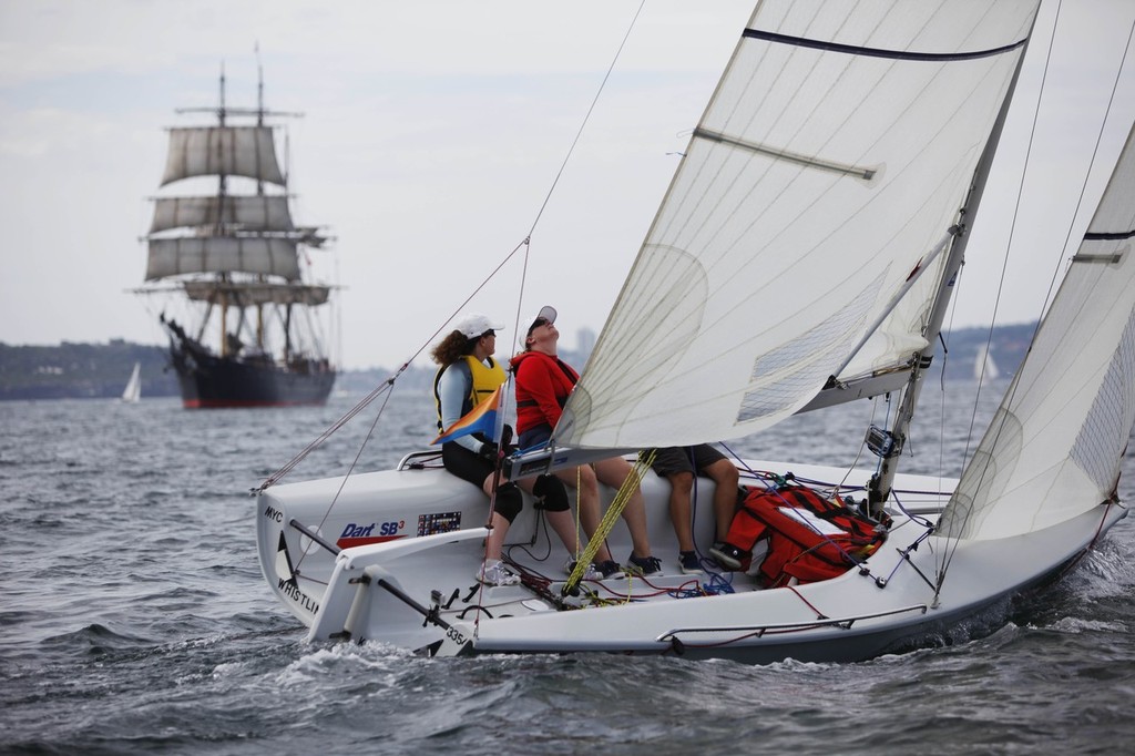 Sb3 Whistling Kite Showing the tall ship how it is done - MYC Musto /Sturrocks Womens Challenge © Krystle Wright