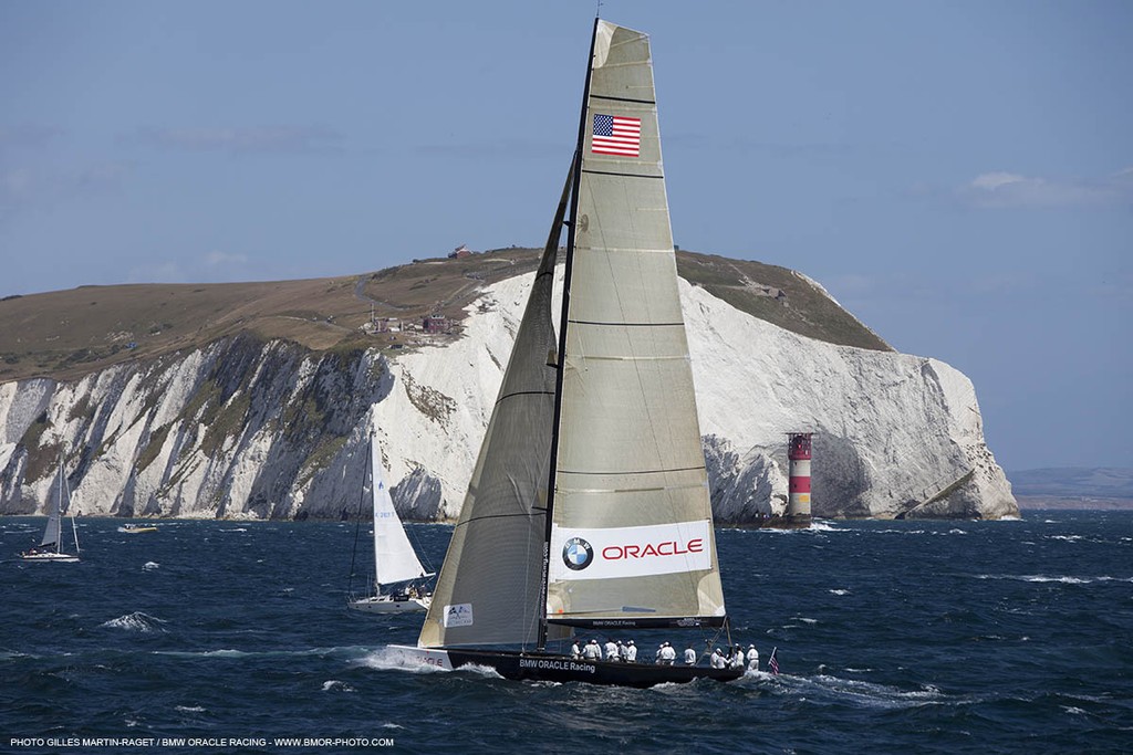 Cowes (UK, IOW) - The 1851 Cup -  BMW ORACLE Racing - Day 2<br />
 © BMW Oracle Racing Photo Gilles Martin-Raget http://www.bmworacleracing.com