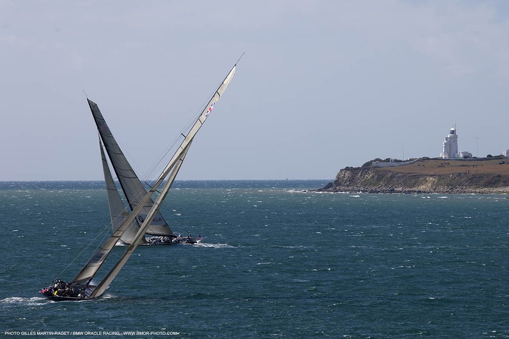 Cowes (UK, IOW) - The 1851 Cup -  BMW ORACLE Racing - Day 3 - Round the Island race<br />
 © BMW Oracle Racing Photo Gilles Martin-Raget http://www.bmworacleracing.com
