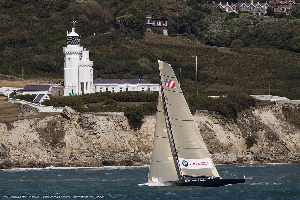 Cowes (UK, IOW) - The 1851 Cup -  BMW ORACLE Racing - Day 2<br />
 © BMW Oracle Racing Photo Gilles Martin-Raget http://www.bmworacleracing.com