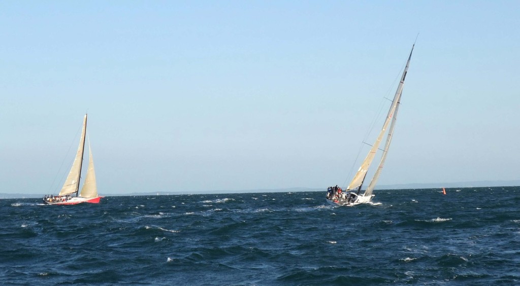 These two, Cougar and Scarlet Runner, will be leading the boats around the track tomorrow. - Club Marine Series photo copyright  John Curnow taken at  and featuring the  class