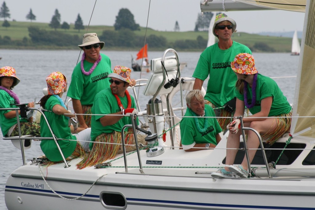 Corkscrew raises the bar on crew uniforms at Chester Race Week 2009! © Elizabeth A Kerr