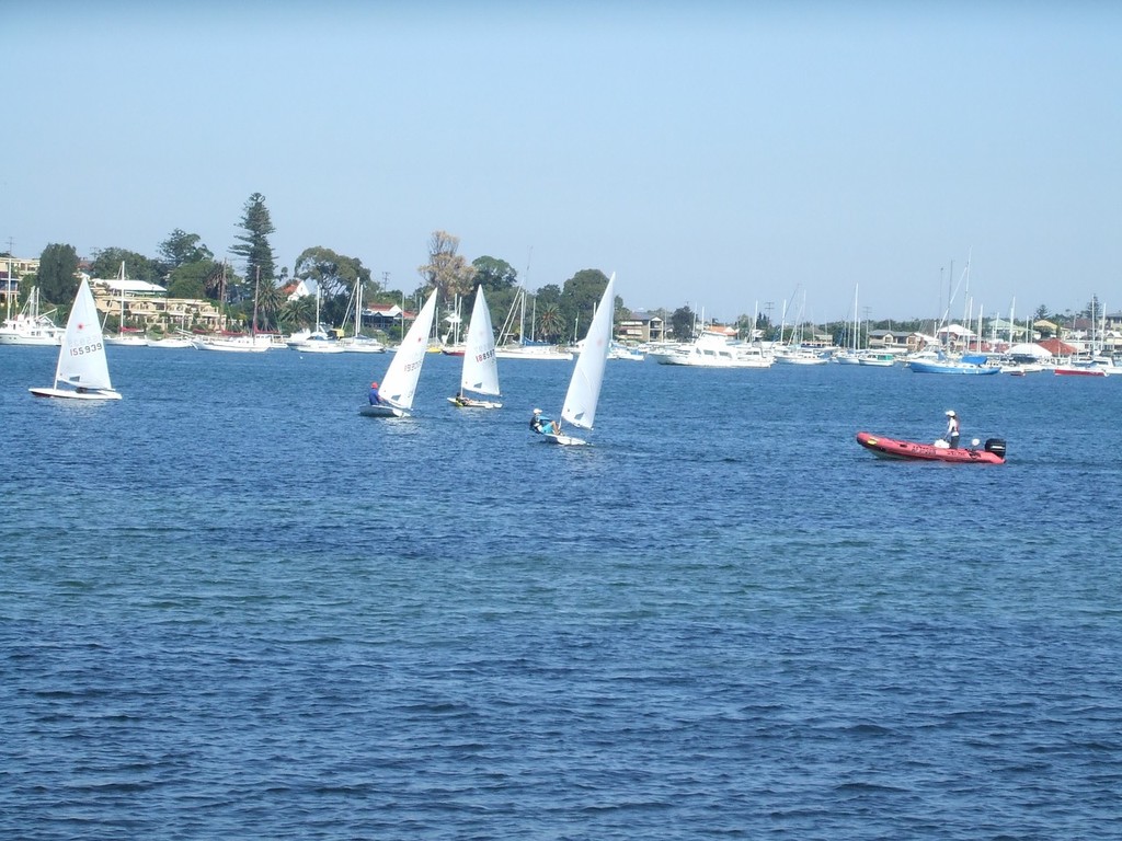On the water doing drills at the PSA Laser Clinic at Belmont  - PSA Laser Clinic at Belmont 2010 © Mrs Jones