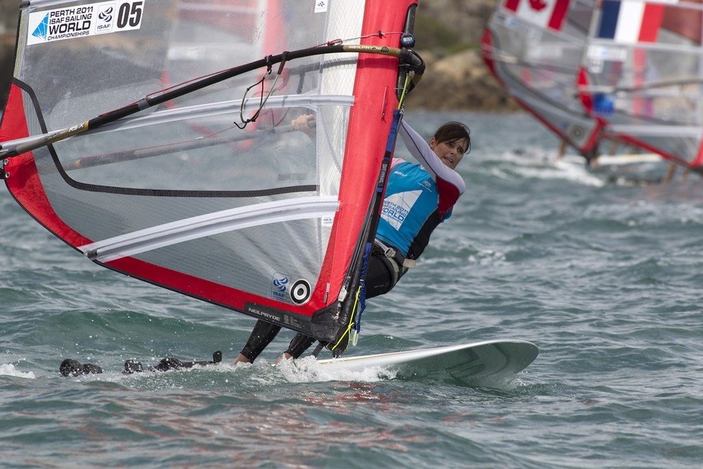 Jessica Crisp from Australia finished 2nd overall in the RS:X Open Windsurfer - Perth International Regatta 2010 photo copyright Richard Langdon /Ocean Images http://www.oceanimages.co.uk taken at  and featuring the  class