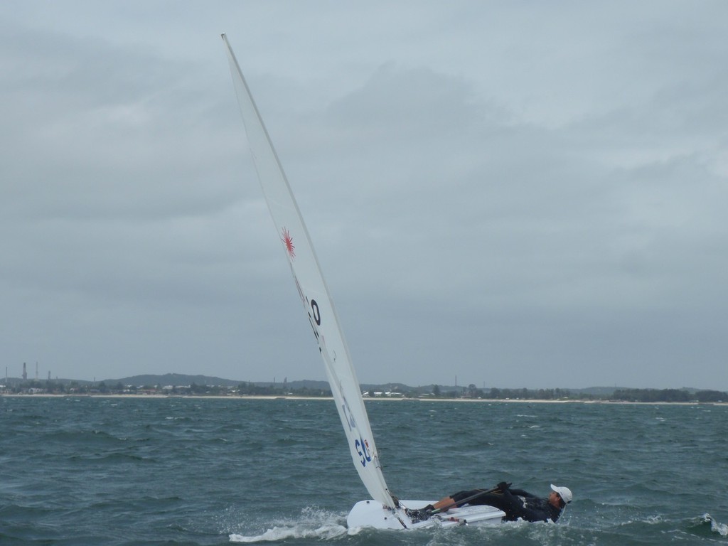 Christoph Bottoni (SUI) out hiked his competitors to win both races on day 5 - 2011 Australian Laser Championship © ALCA Media