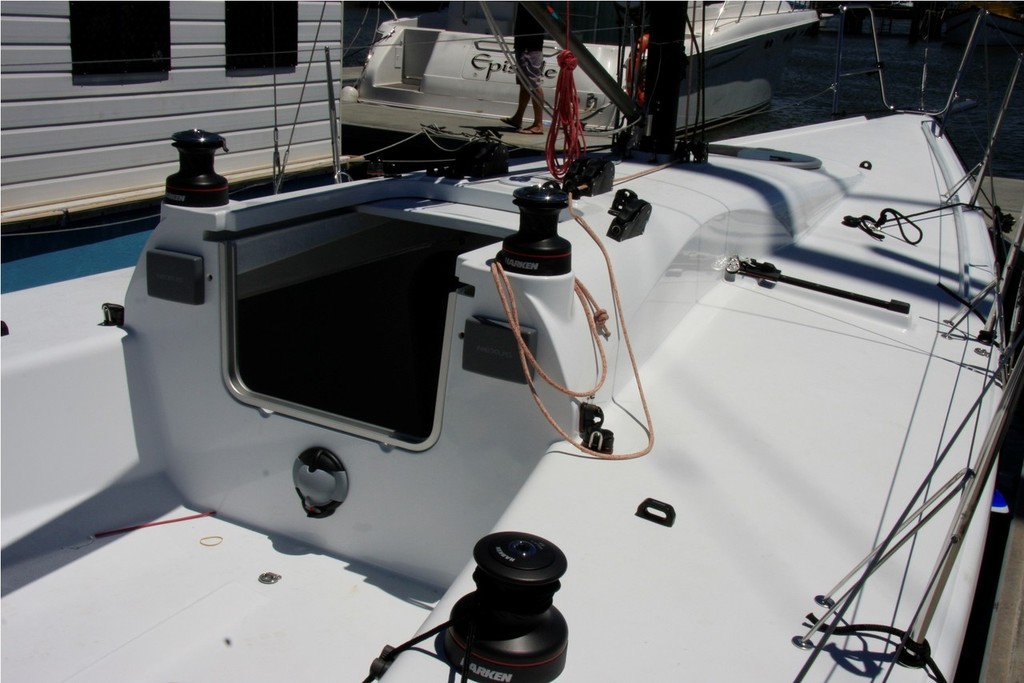 Deckware is Harken and its sports carbon spars - Archambault M34  © Mark Rothfield