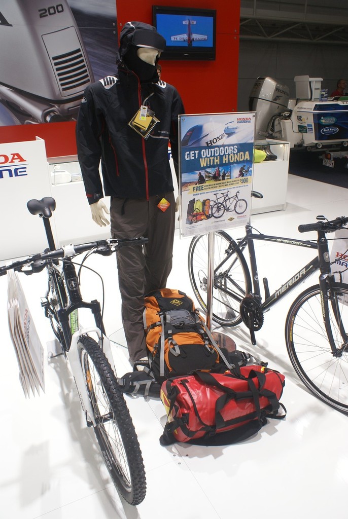 Honda Marine ran a unique promotion in whichi entrants could win a classic bicycle and outdoor equipment in 'Get outdoors with Honda'. As Honda's Chris Schultz explained the promotion offered something more than the usual 'cash back' promos.  - Brisbane's 50th hailed as first rate photo copyright Bob Wonders taken at  and featuring the  class