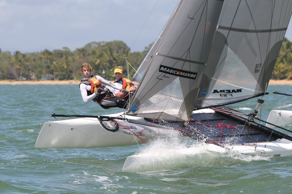 Adam Beattie and Jamie Leitner in the F18 