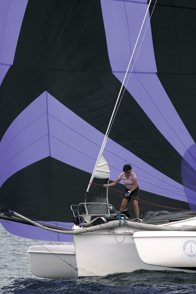 Action onboard Corsair Zhuka. 2009 Phuket King&rsquo;s Cup Regatta. photo copyright Guy Nowell http://www.guynowell.com taken at  and featuring the  class