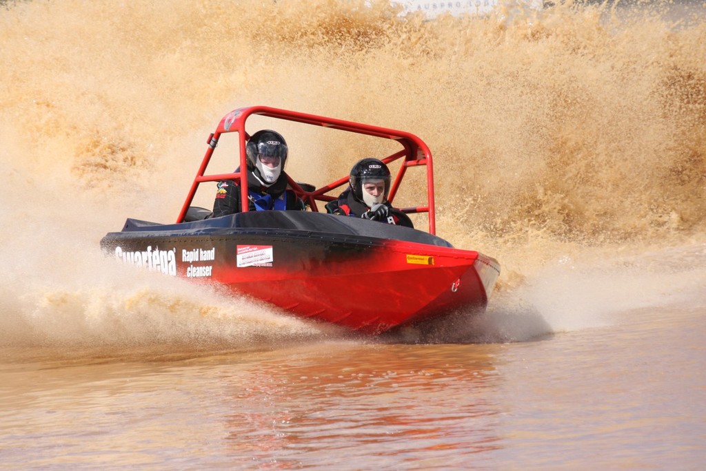 Hard at work. - Australian V8 Jetsprint Series photo copyright Mick Thomas taken at  and featuring the  class