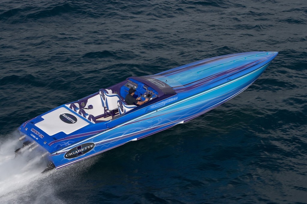 The Cigarette Racing Team’s Top Gun, #1 on the company’s sales graph for nearly three decades.  © SW