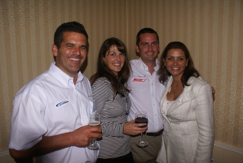 Sea Ray dealers, left to right, Damien Hurt, Lifestyle Marine, Newcastle, Olivia and Andrew Bennett, Queensland Marine Centre, Gold Coast and Kylie Short, Andrew Short Marine, Sydney. - The real McCoy photo copyright Bob Wonders taken at  and featuring the  class