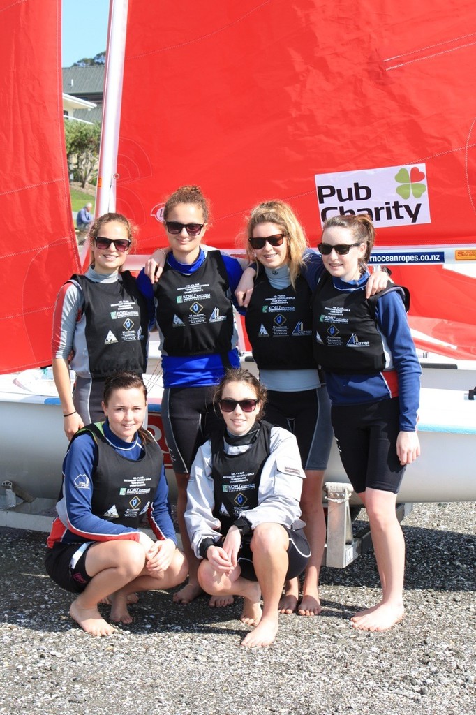 New Plymouth Girls - Interdominion Schools Team Sailing Championships photo copyright Kirsty Laws t.short@iconz.co.nz taken at  and featuring the  class