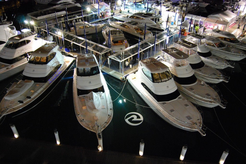 Riviera stand at the 09 Sydney International Boat Show photo copyright Ross Eason taken at  and featuring the  class