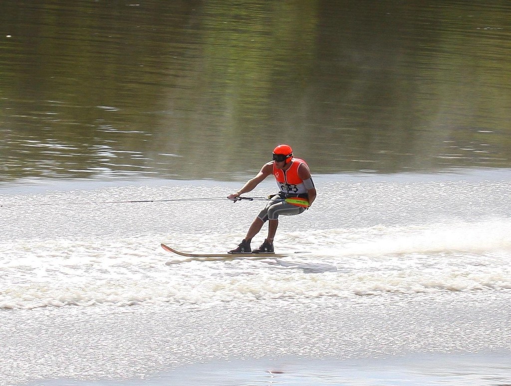 Chris Stout and Blazen’ made the Clarence River their own with a convincing victory in Men’s Open at the Queensland Ski Racing championships.  © SW