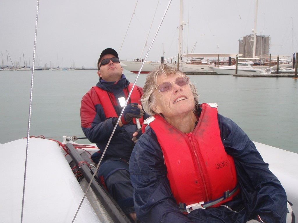 Tim and Jan at Dock - Training for IFDS Worlds photo copyright Robert Hielkema taken at  and featuring the  class