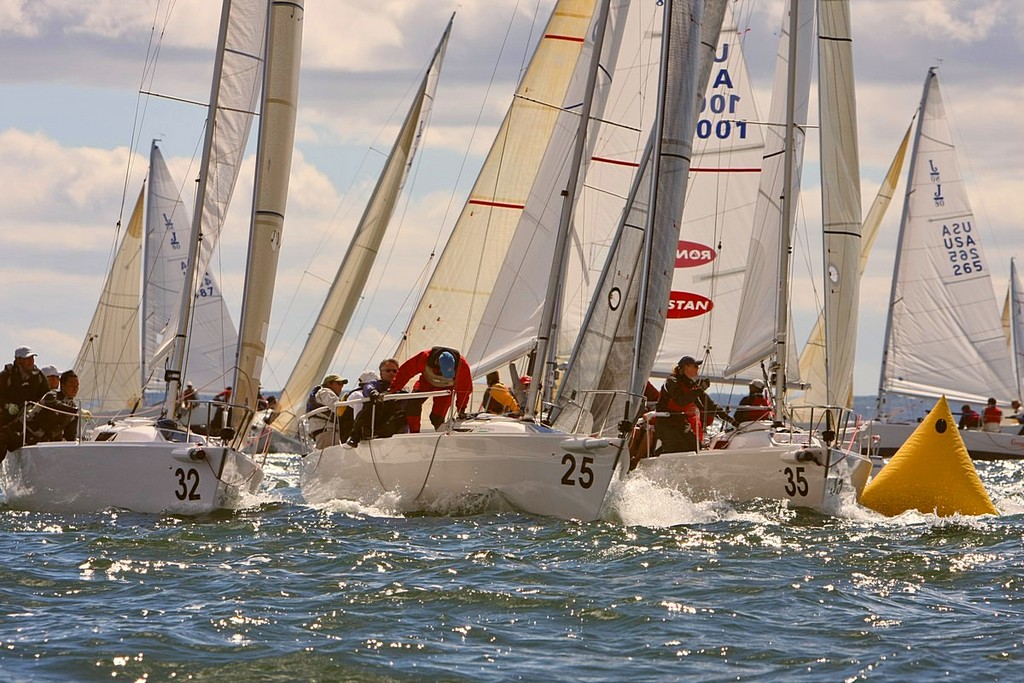 J/80 North Americans- weather mark rounding on Saturday - J/80 North Americans © Fran Grenon