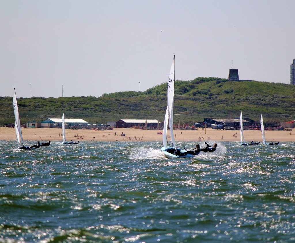 Racing at the Hague, Holland - 2010 470 Worlds. Image: Mike Drummond © Tourism Queensland ..