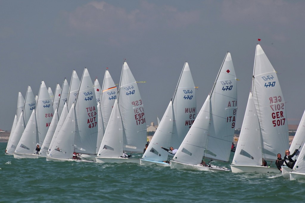 Qualifying 2010 Junior European 470 Championships photo copyright Francois Richard taken at  and featuring the  class