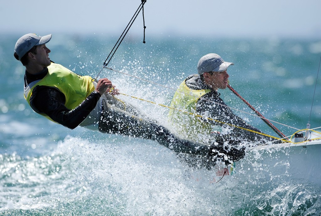 Mathew Belcher & Malcolm Page<br />
overall 470 champions<br />
2009 Sail Melbourne regatta<br />
ISAF Sailing World Cup<br />
© Sport the library/Jeff Cro © Jeff Crow/ Sport the Library http://www.sportlibrary.com.au