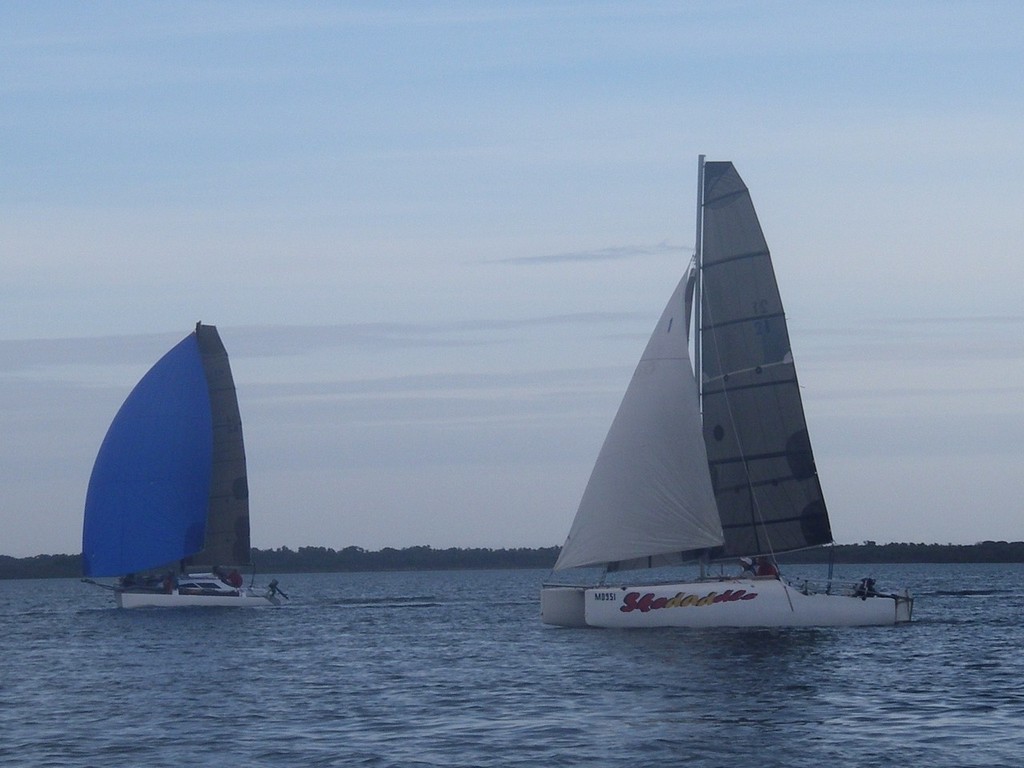 Skedaddle and Daylight Robbery early in the race - Photo Libby Fox photo copyright Libby Fox taken at  and featuring the  class