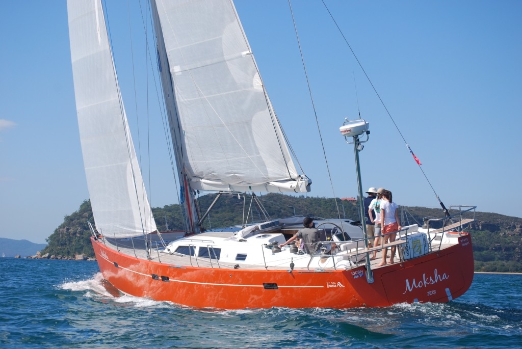Moksha, Hanse 540 - OceansWatch Project Lead Boats Head for the Islands photo copyright David Tee taken at  and featuring the  class