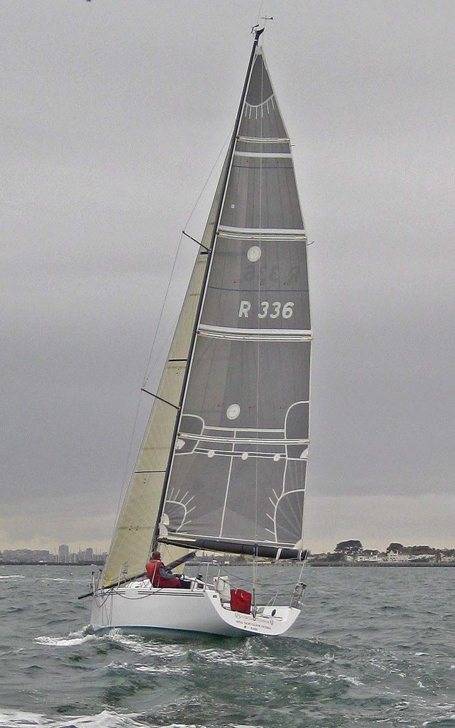 Swordfish Trombone put herself on the scoreboard. - ORCV Melbourne Two Handed ©  John Curnow