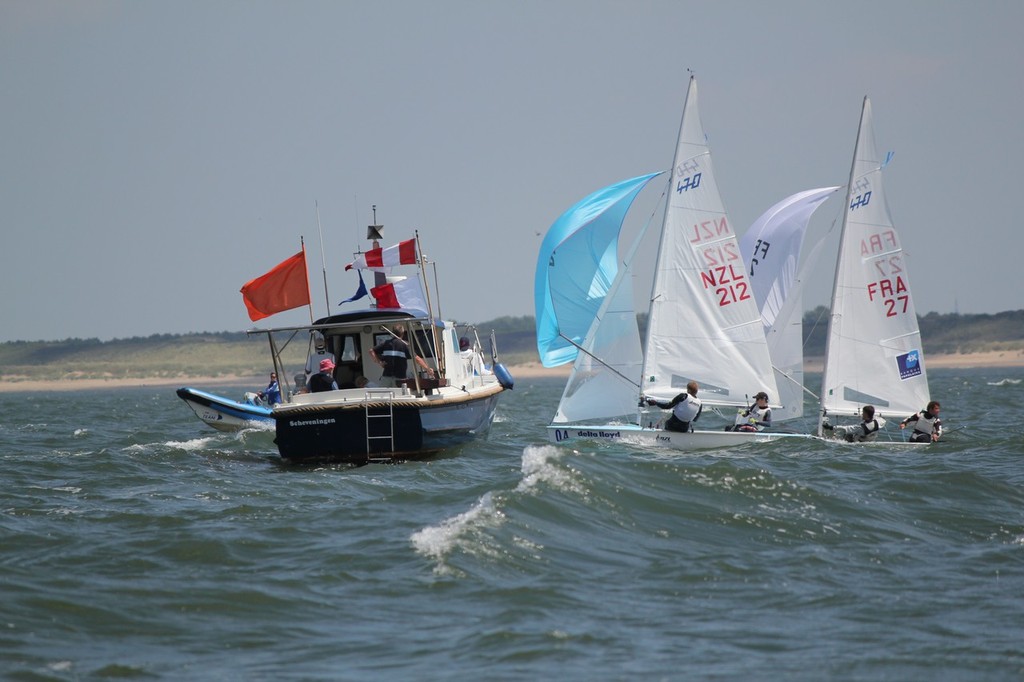 Racing at the Hague, Holland - 2010 470 Worlds. Image: Mike Drummond © Tourism Queensland ..