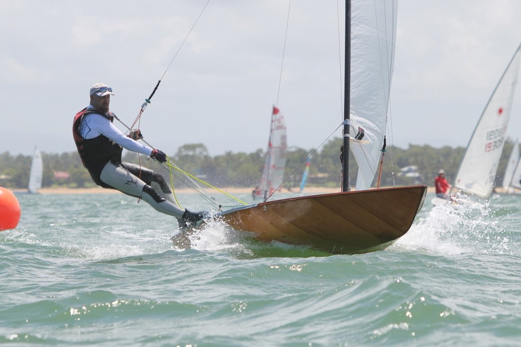 Scott McInerney from Townsville Sailing Club sailing his Contender 