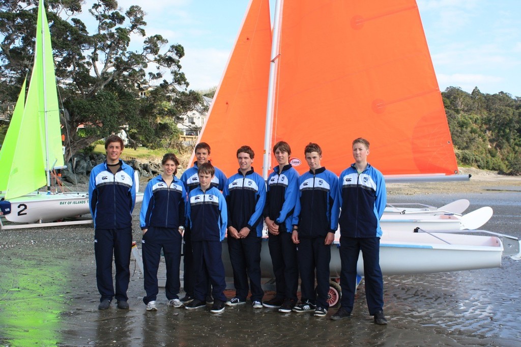 Kerikeri team - Interdominion Schools Team Sailing Championships photo copyright Kirsty Laws t.short@iconz.co.nz taken at  and featuring the  class