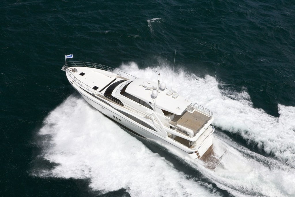 Dyna&rsquo;s flagship D77 will be sold at this week&rsquo;s Sydney International Boat Show, with a special show-only price of $3.5 million. &copy; Ellen Dewar