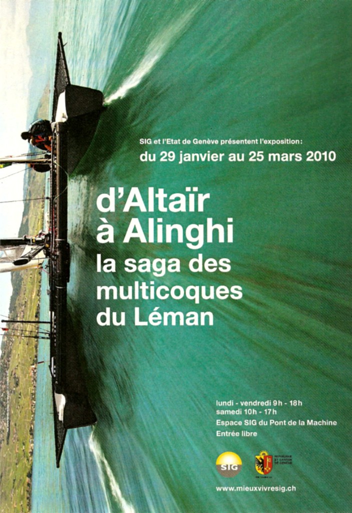 Poster of the Geneva exhibition on Multihull development. photo copyright Jean Philippe Jobé taken at  and featuring the  class