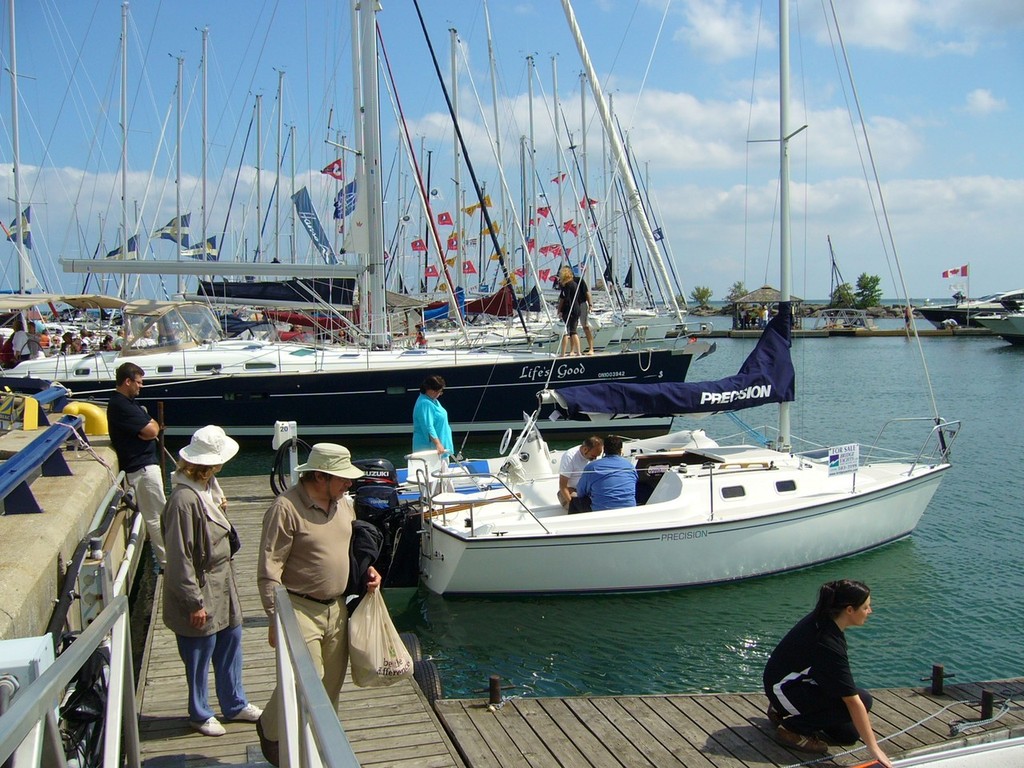 Sailboats at the Port Credit Boat Show August 27-29th  ©  SW