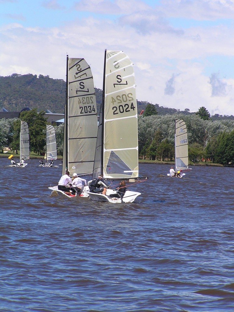 Tricky LBG Sailing for the NS14s on Day 2 - The Over the Moon Promotions NS14 Australian Titles © Canberra Media