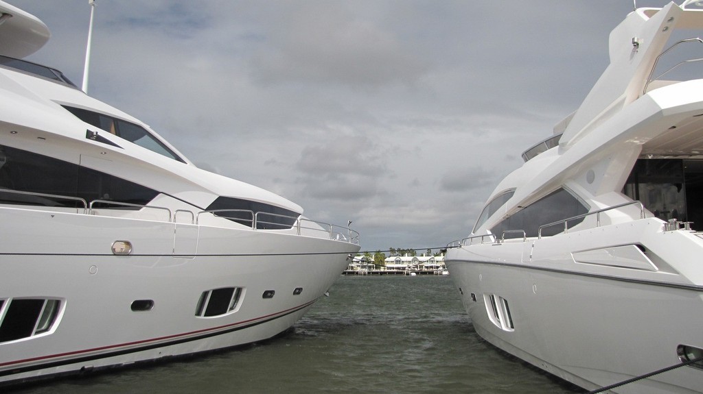 The pointy end of business - Sanctuary Cove International Boat show 2010 © Steve Hall