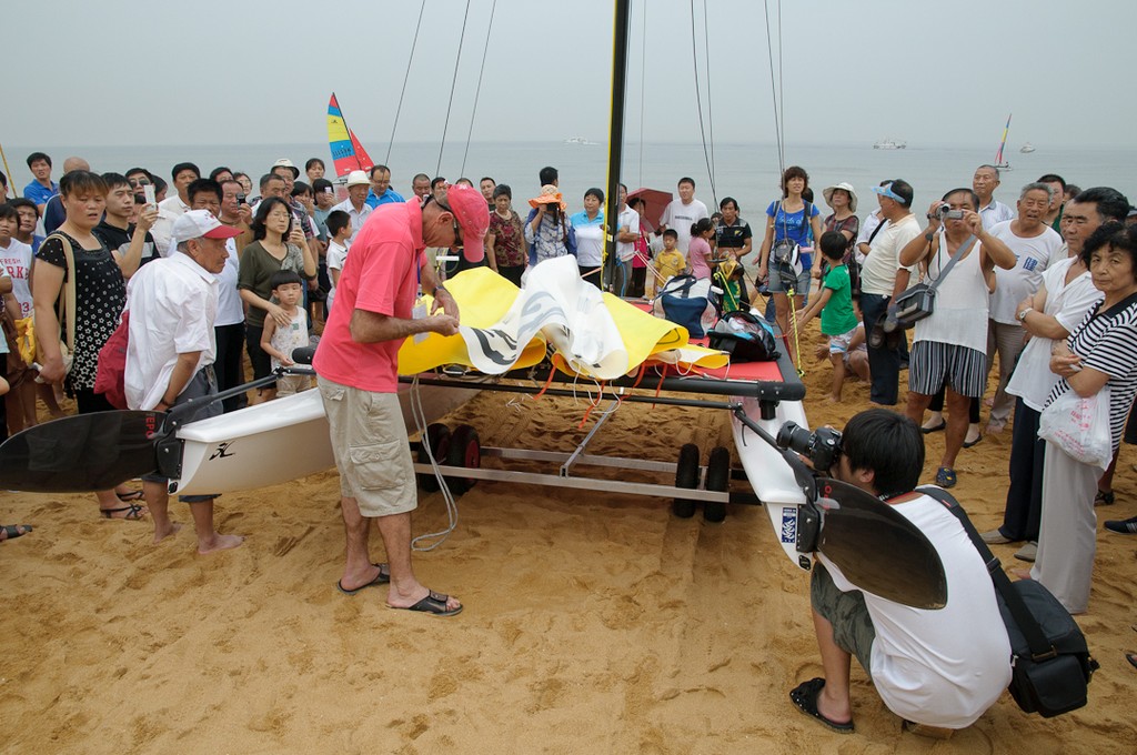 Masters Series leader, Rod Waterhouse - Hobie 16 World Championships photo copyright Anthony Duchatel taken at  and featuring the  class
