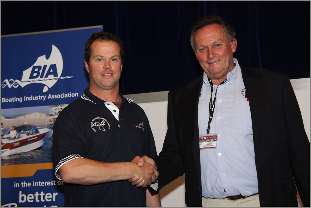A big future awaits Liam McKenzie, named Rookie of the Year and receiving his award from none other than the Marine Mechanics course Head Teacher, Bill Breakspear - Industry welcomes its star recruits photo copyright Paul Ruston taken at  and featuring the  class
