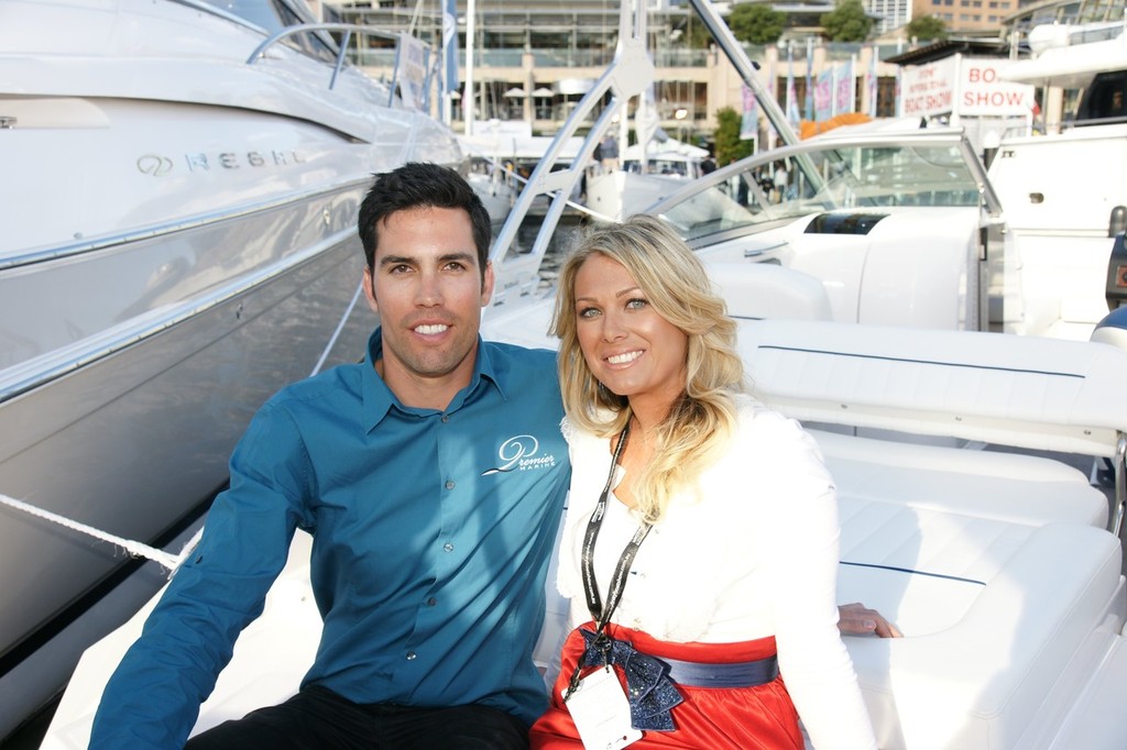 Steve Hannes, dealer principal and Lee Poulsen, brand manager, at Premier Marine. photo copyright Steve Hannes taken at  and featuring the  class