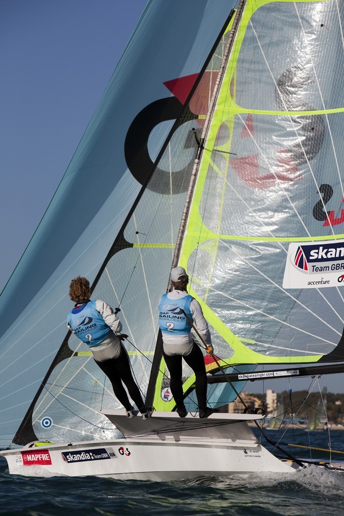 GBR Chris Draper and Peter Greenhalgh, 49er. - Princess Sofia Cup, Palma, April 2010 ©  Richard Langdon http://www.oceanimages.co.uk