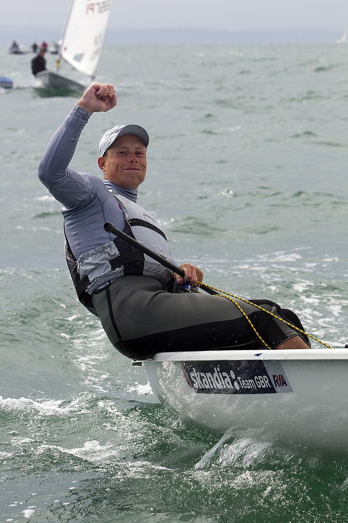 Nick Thompson coming 2nd overall - Laser Worlds, Hayling Island, UK ©  Richard Langdon http://www.oceanimages.co.uk