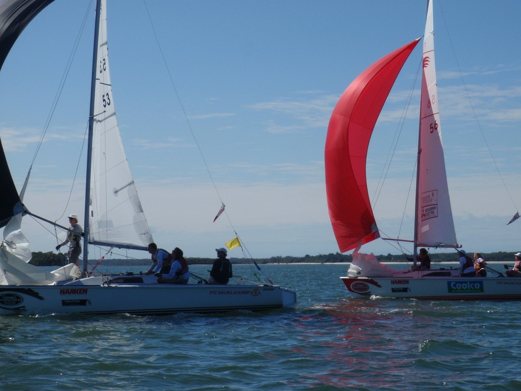 Griffin defeats Turner to win petit final - Australian Youth Match Racing Championships &copy; Shane Smith