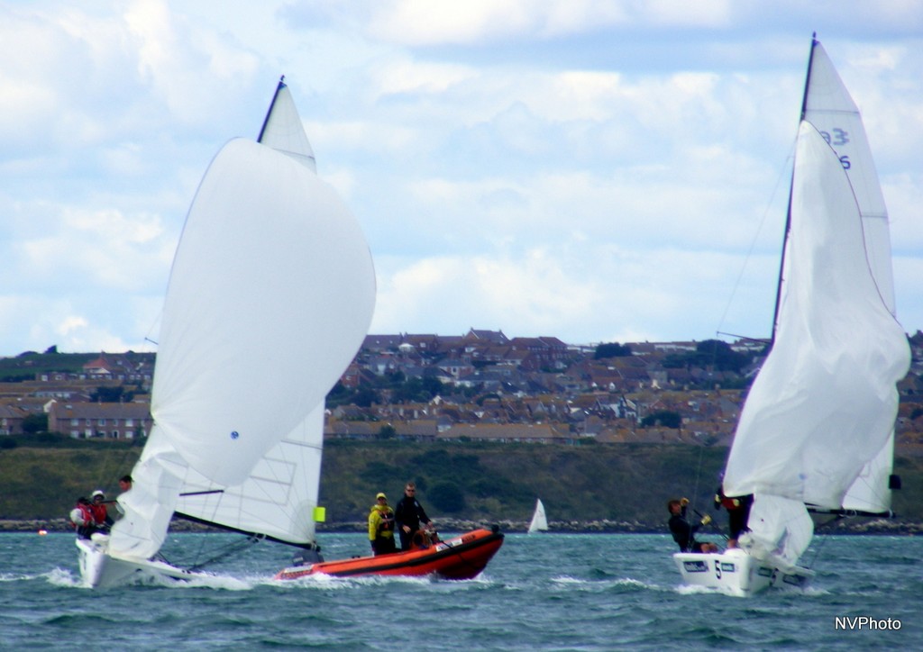 Chapman going for the roll - GBR youth match race nationals © Nigel Vick