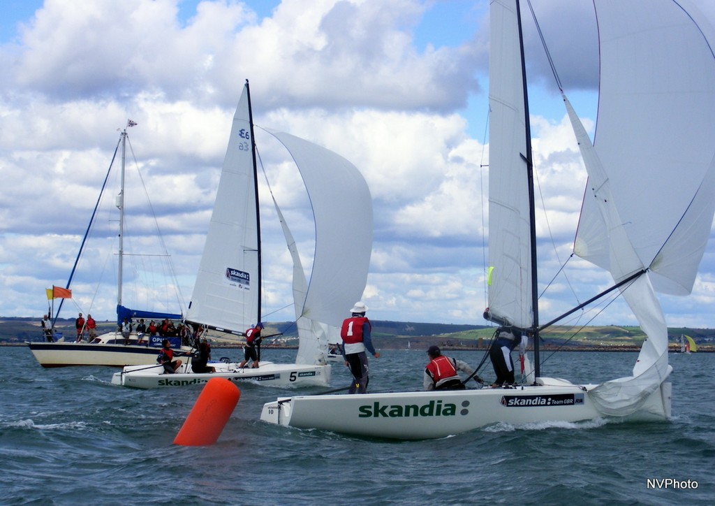 Chapman by 1 second - GBR youth match race nationals © Nigel Vick